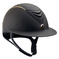 Avance Wide Brim Helmet - Black Matte with Rose Gold Rail
