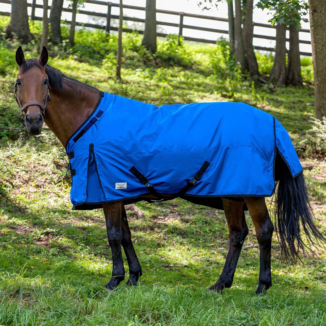 TuffRider Comfy – Fit  Heavy Weight Standard Neck Ripstop Turnout Blanket w/Adjustable neck opening 1200D 300 GSM