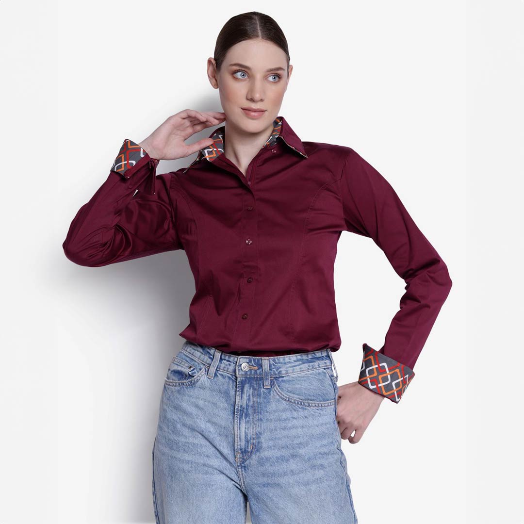 TuffRider Ladies ADEY Double Collar Shirt