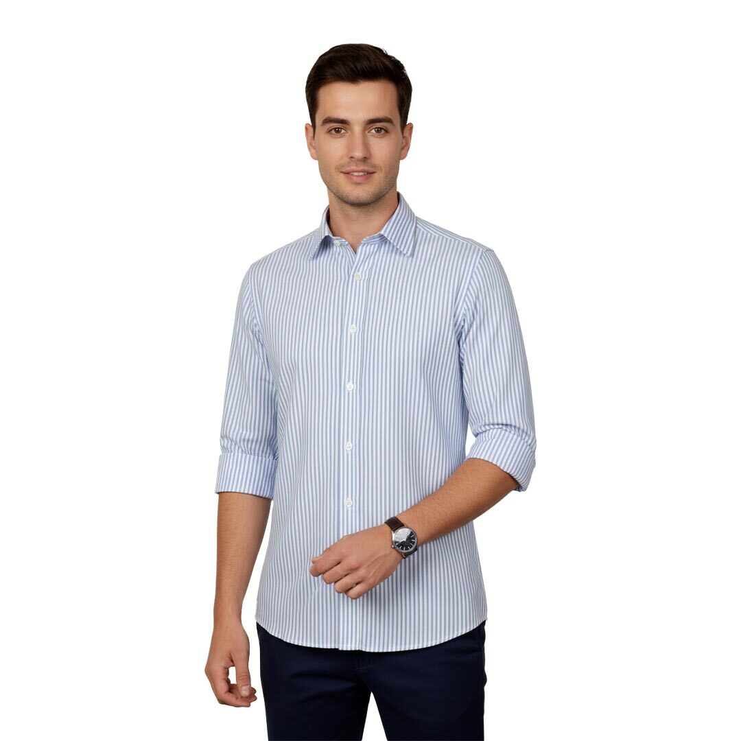 TuffRider Mens ADEY Stripe Shirt