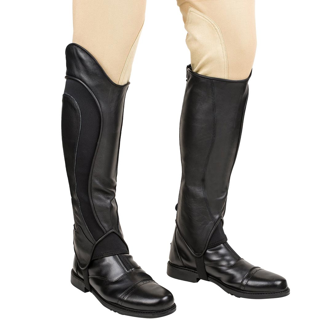 TuffRider Men's Derby Leather Half Chaps