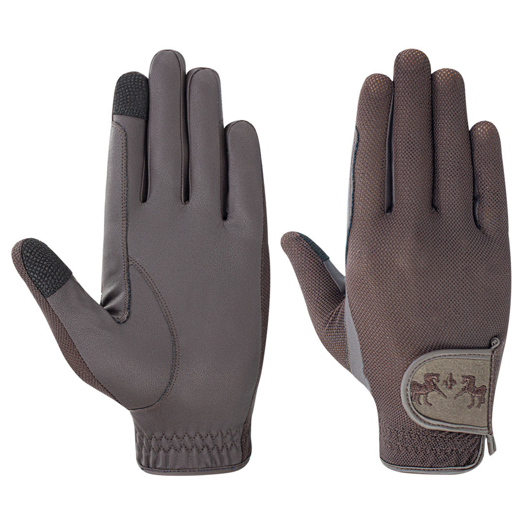 Equine Couture Aerocool Pull-On Touch Screen Riding Gloves