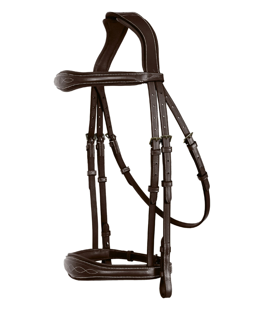ExionPro 'Perseus' Anatomical Jumping Bridle without Flash with Reins