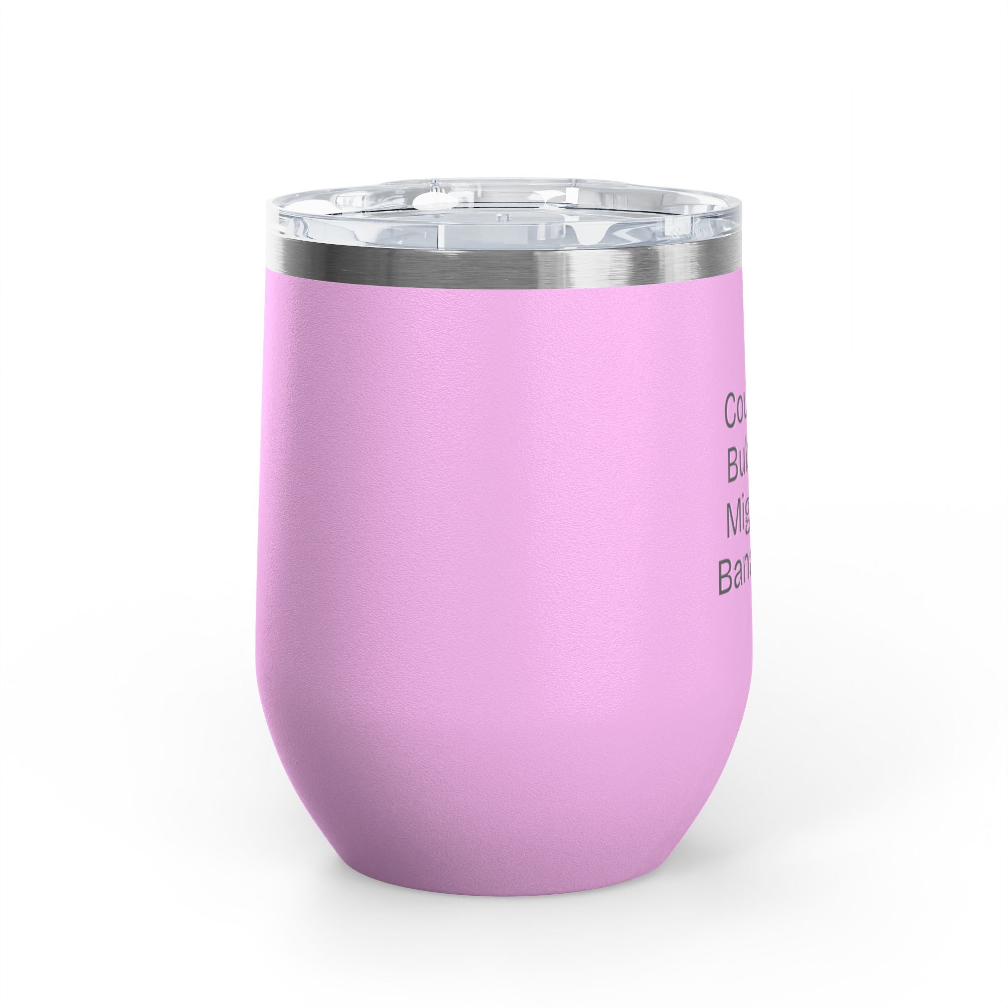 Wine Tumbler, 12oz - Bubbles/Banamine - Pastels