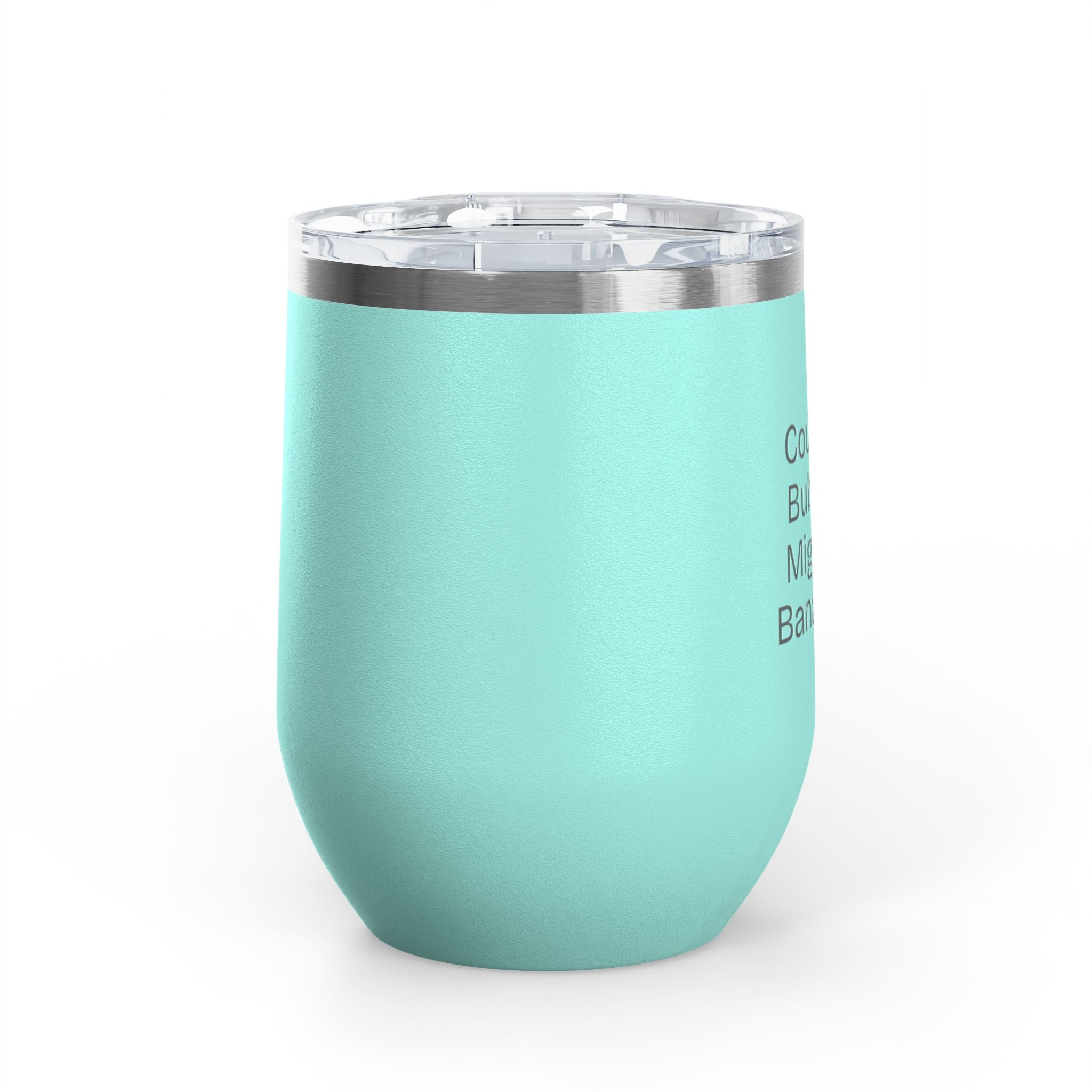 Wine Tumbler, 12oz - Bubbles/Banamine - Pastels