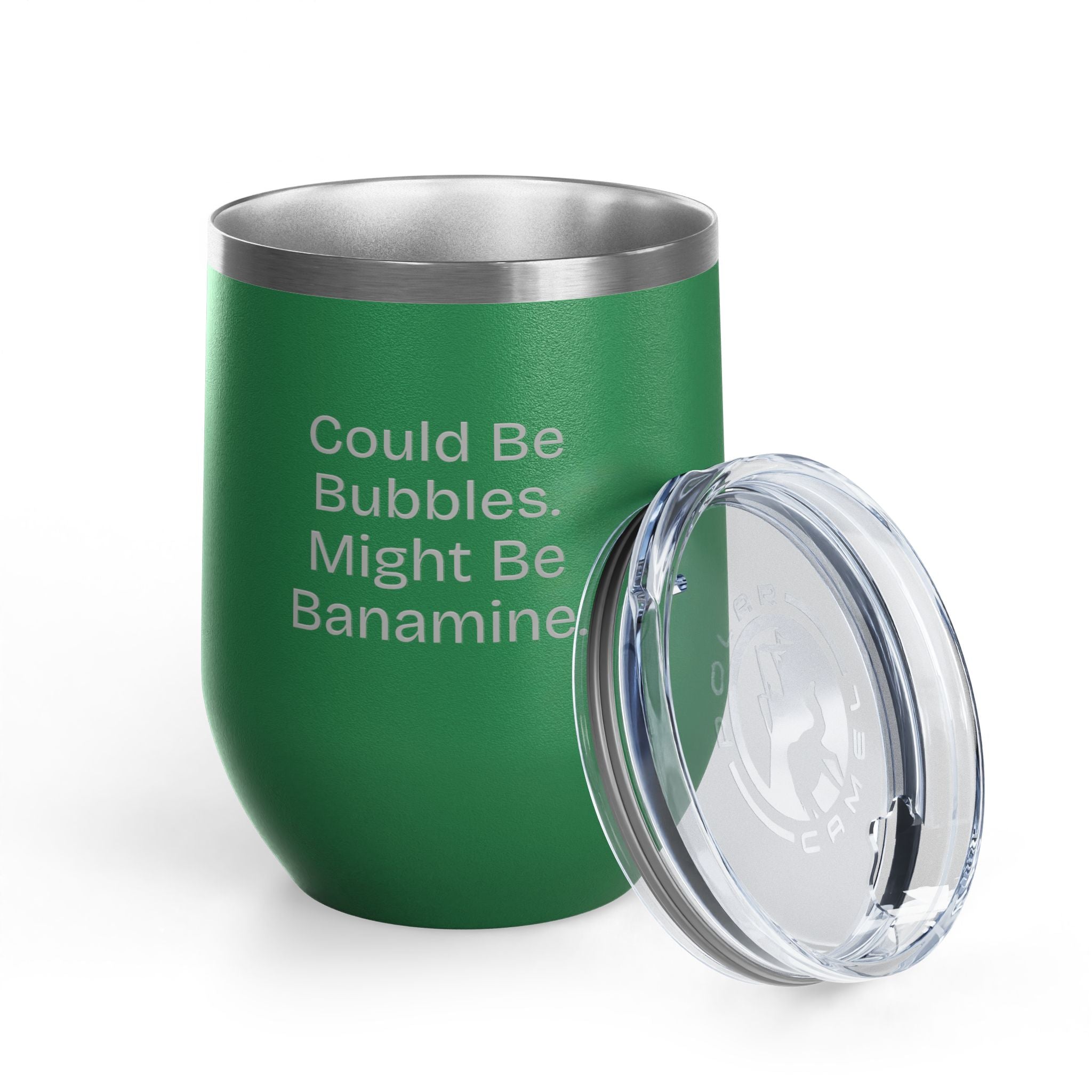 Wine Tumbler, 12oz - Bubbles/Banamine