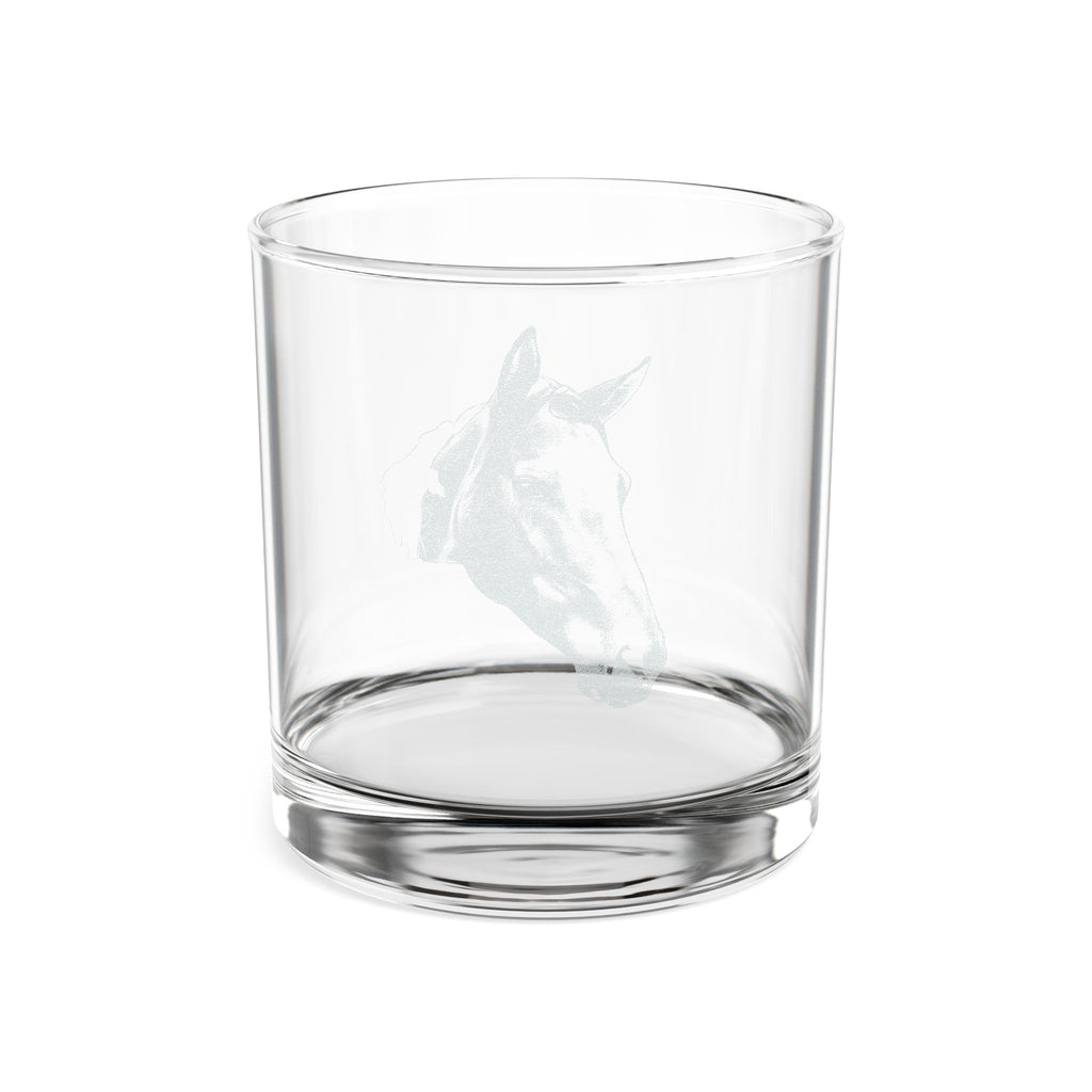 Engraved Pinto Whiskey Glass — 10.5 oz Rocks Glass