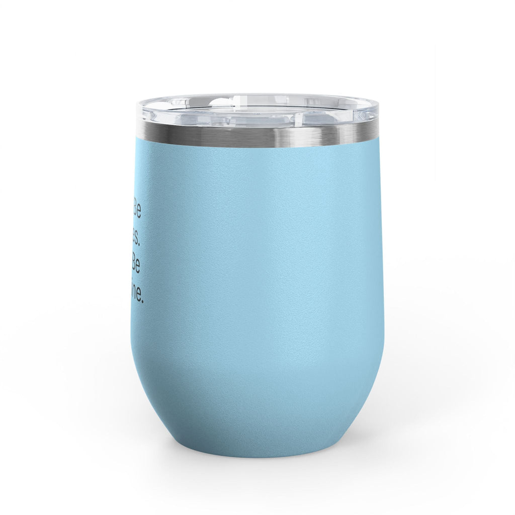 Wine Tumbler, 12oz - Bubbles/Banamine - Pastels