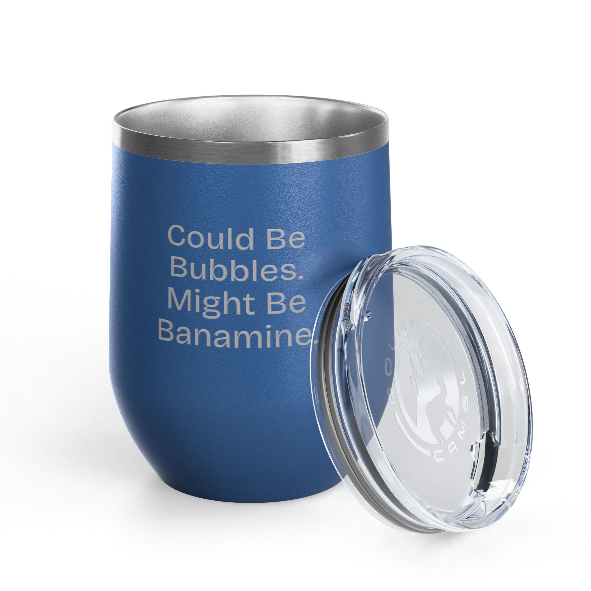 Wine Tumbler, 12oz - Bubbles/Banamine