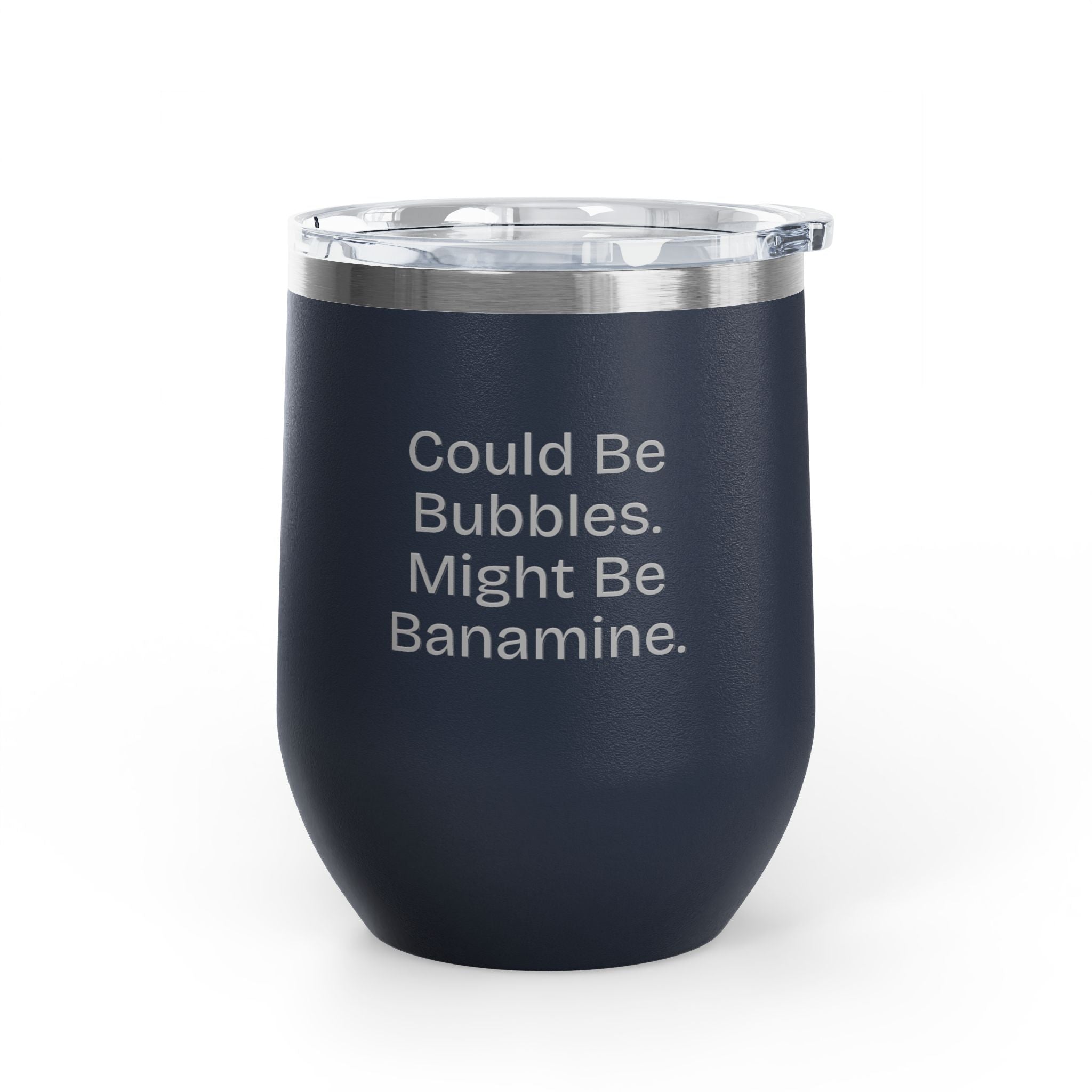 Wine Tumbler, 12oz - Bubbles/Banamine