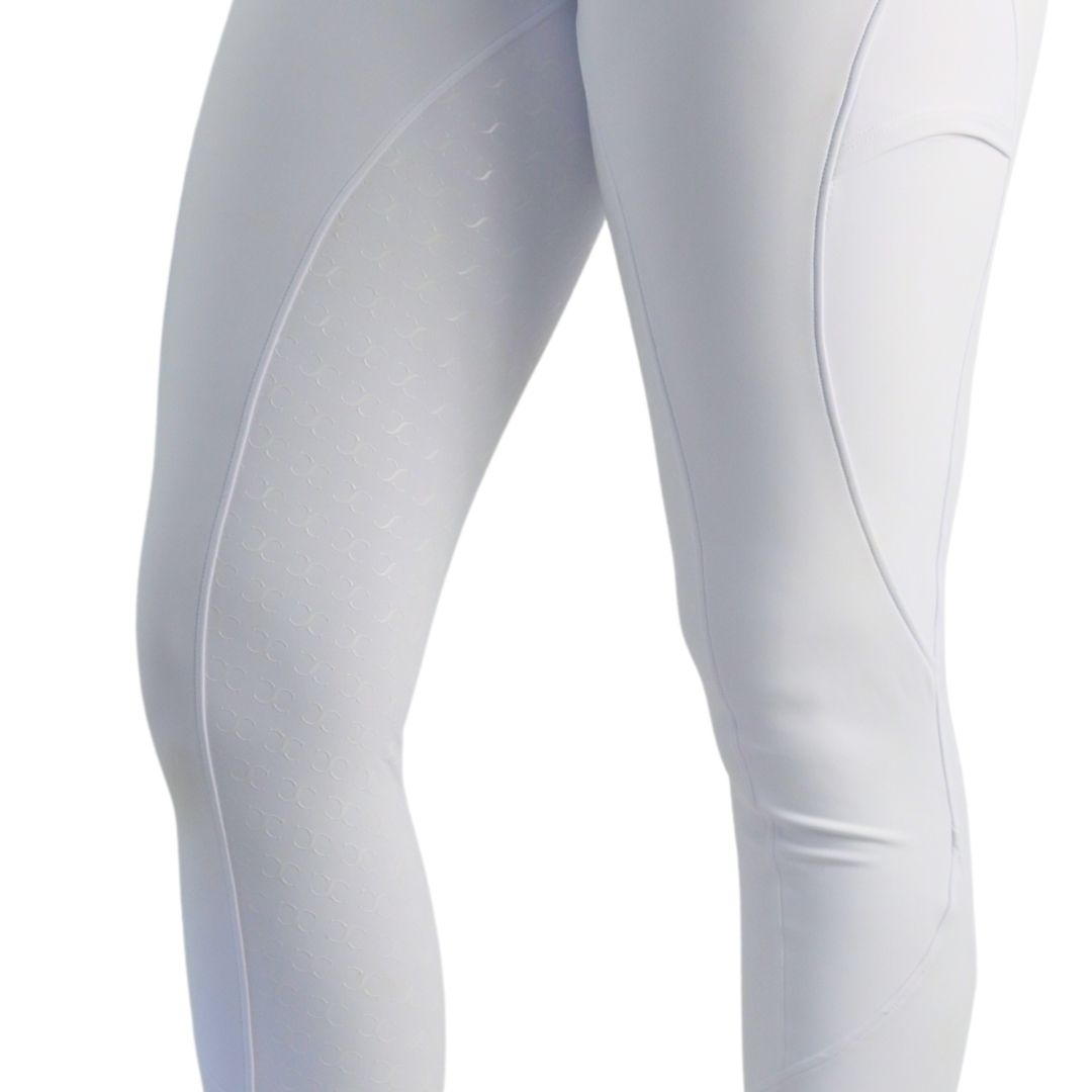 White Just Right Summer Breeches + Free Bit Belt