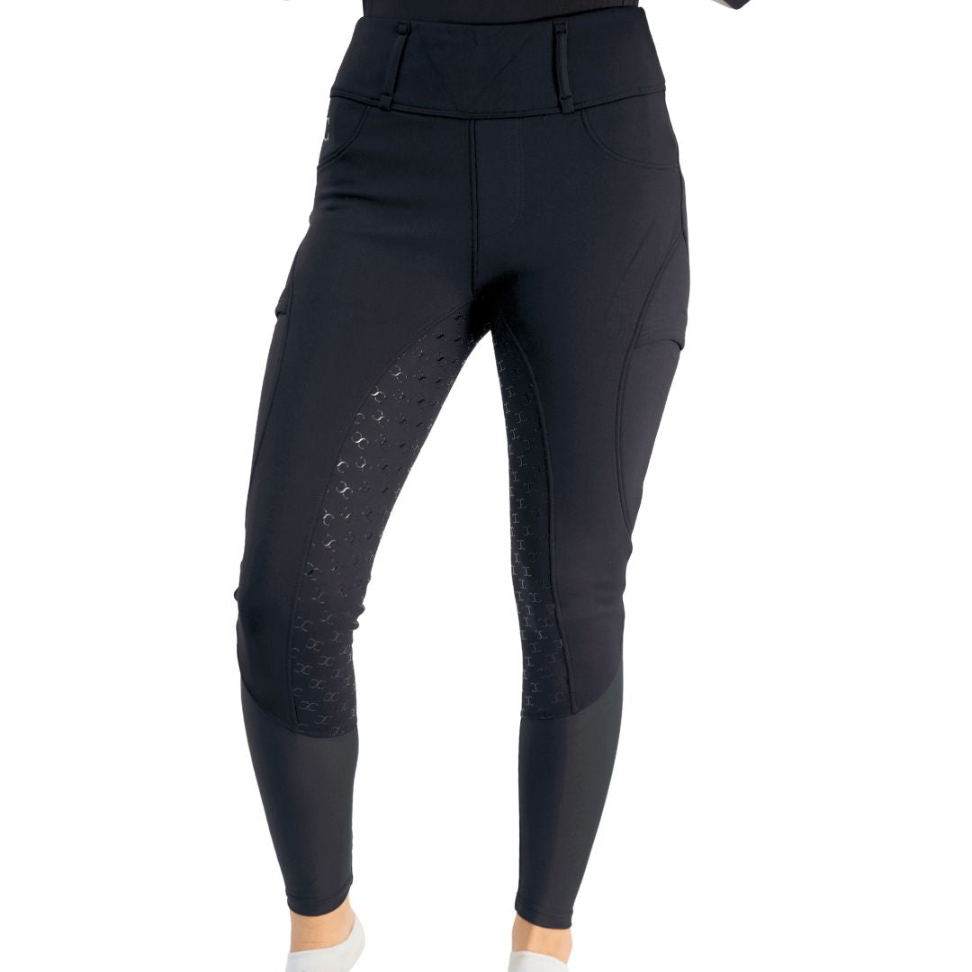 Ultra Warm Arctic Winter Tights in Black with Free Belt