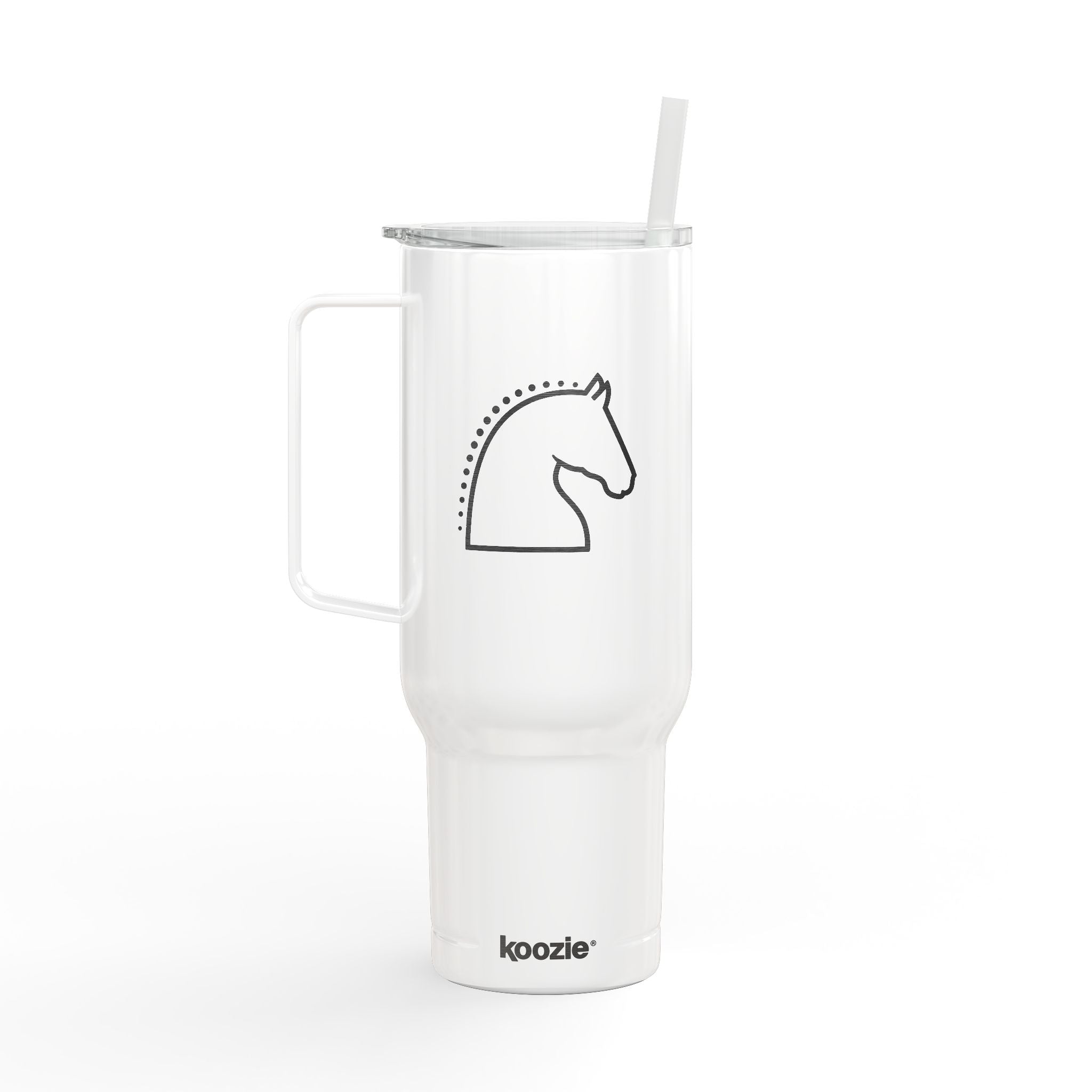 Insulated Tumbler with Lid, 40oz (Engraving) - Horse Bust