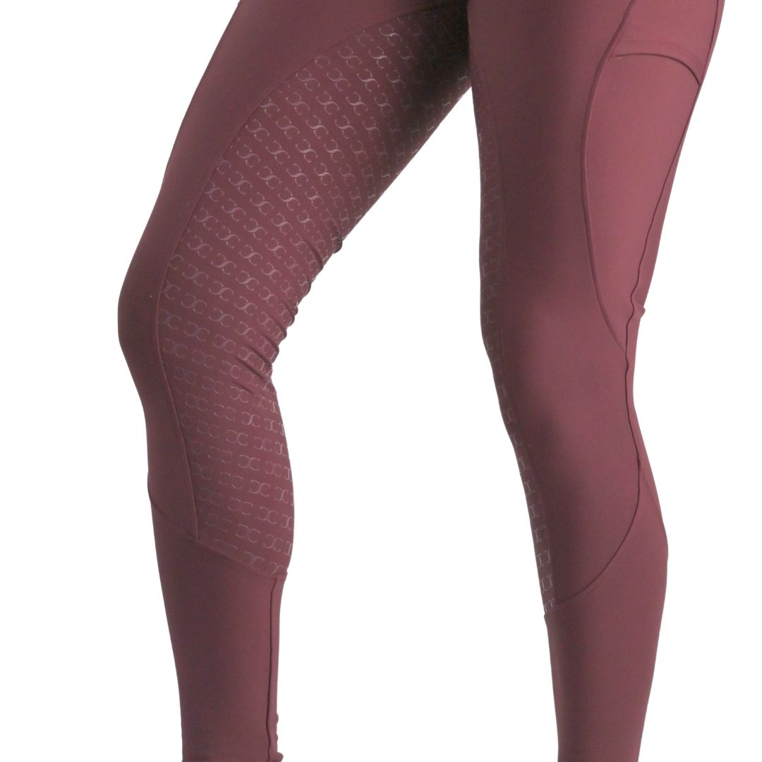 Burgundy Just Right Summer Breeches + Free Bit Belt