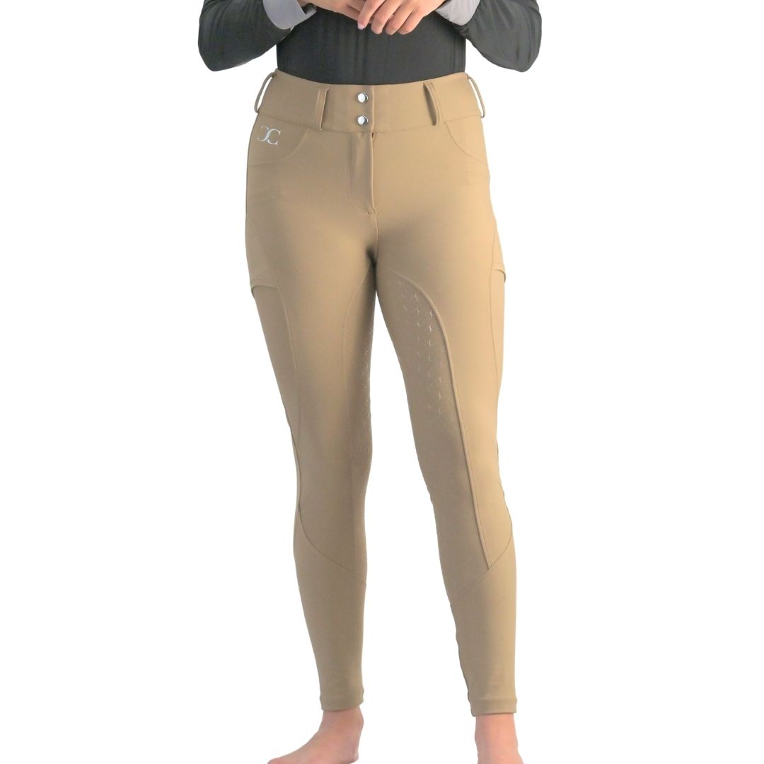 Beige Just Right Summer Breeches + Free Bit Belt