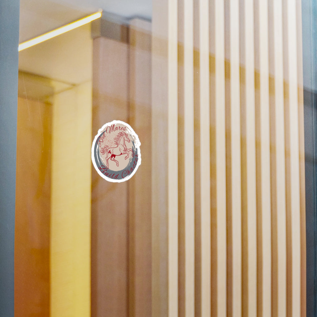 Red Mares Build Character Kiss-Cut Vinyl Sticker