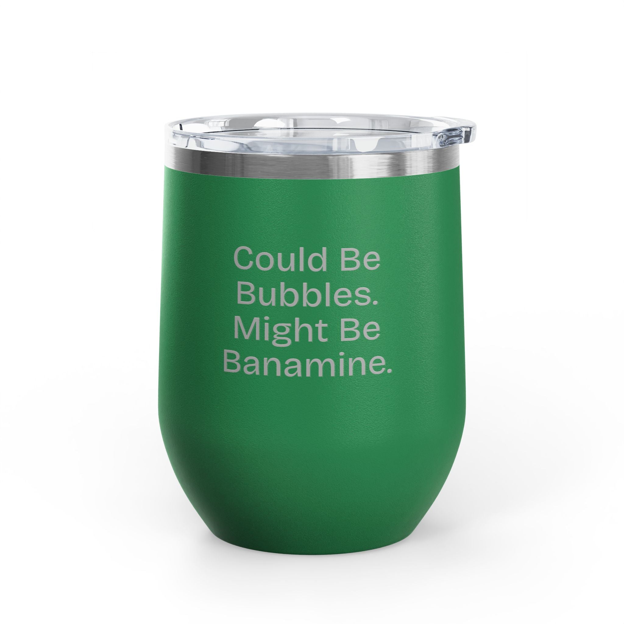 Wine Tumbler, 12oz - Bubbles/Banamine