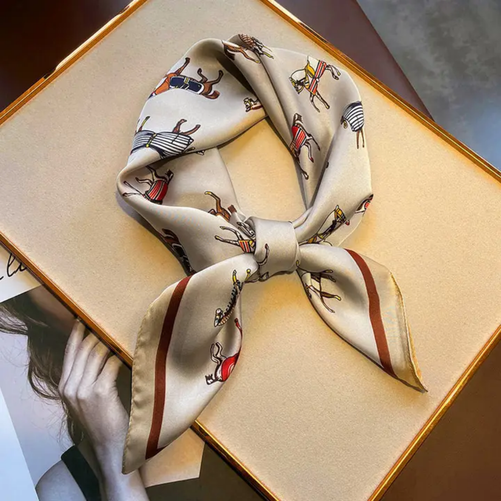 Equestrian Snaffle Bit Silk Scarf
