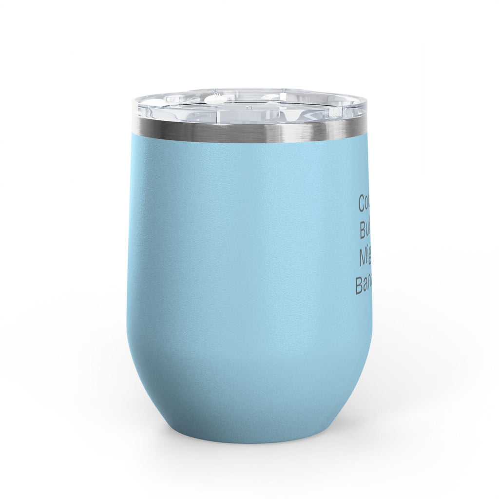 Wine Tumbler, 12oz - Bubbles/Banamine - Pastels