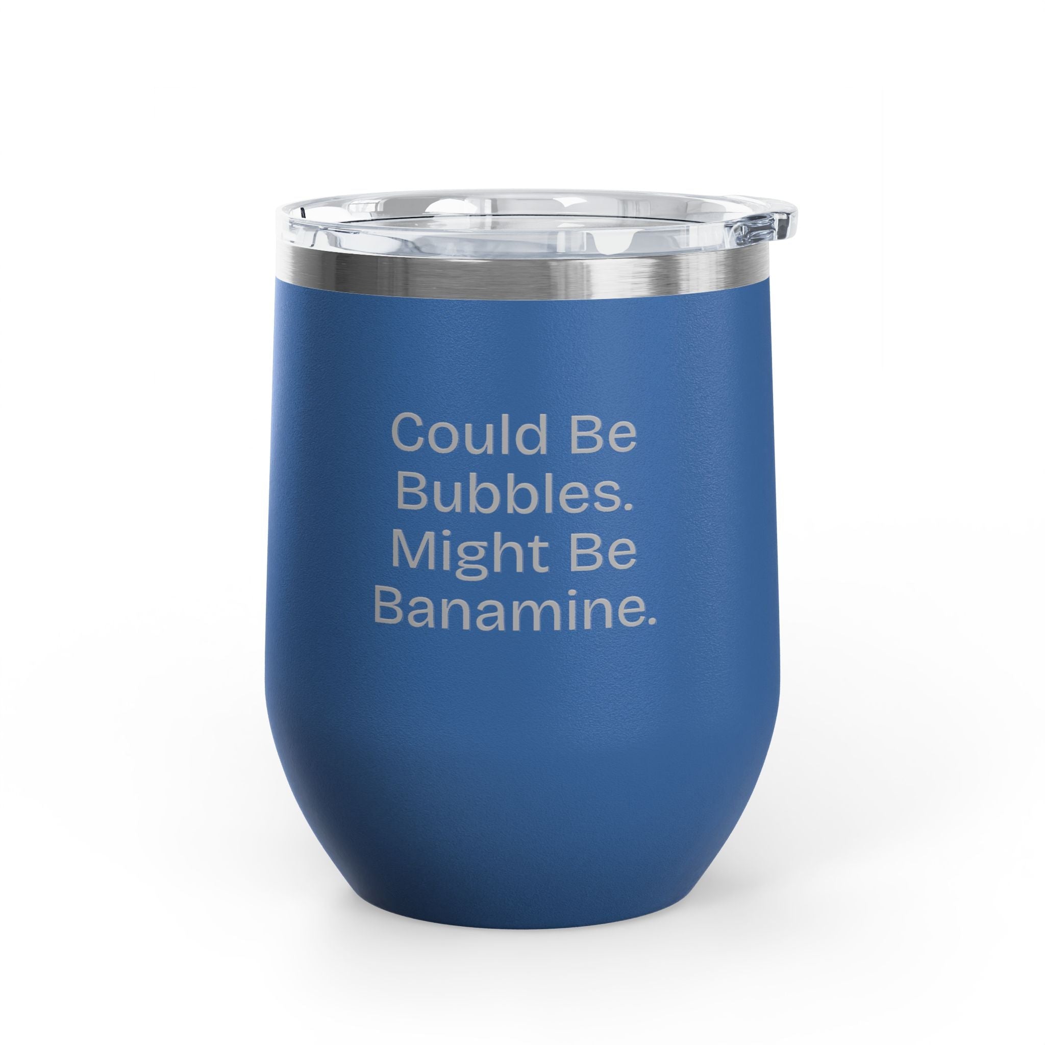 Wine Tumbler, 12oz - Bubbles/Banamine