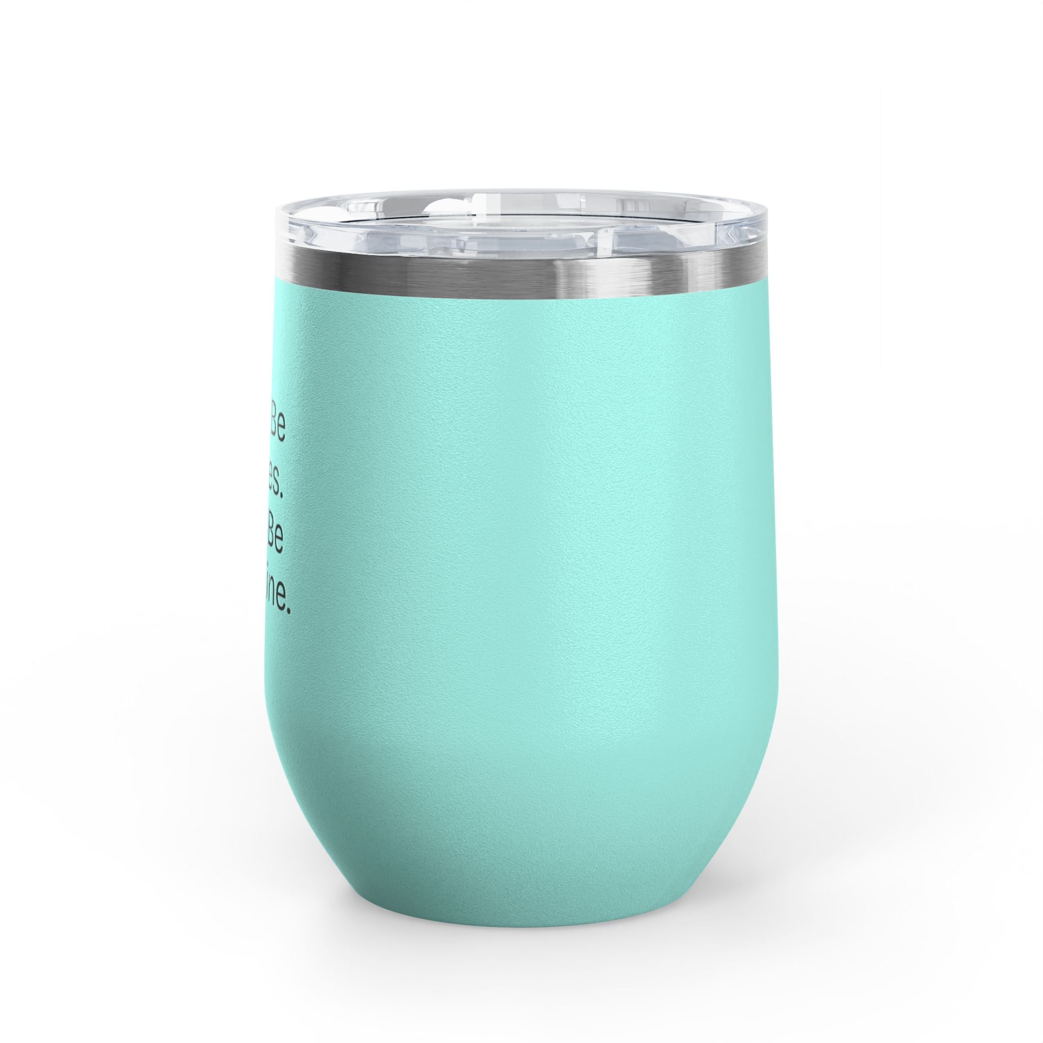 Wine Tumbler, 12oz - Bubbles/Banamine - Pastels