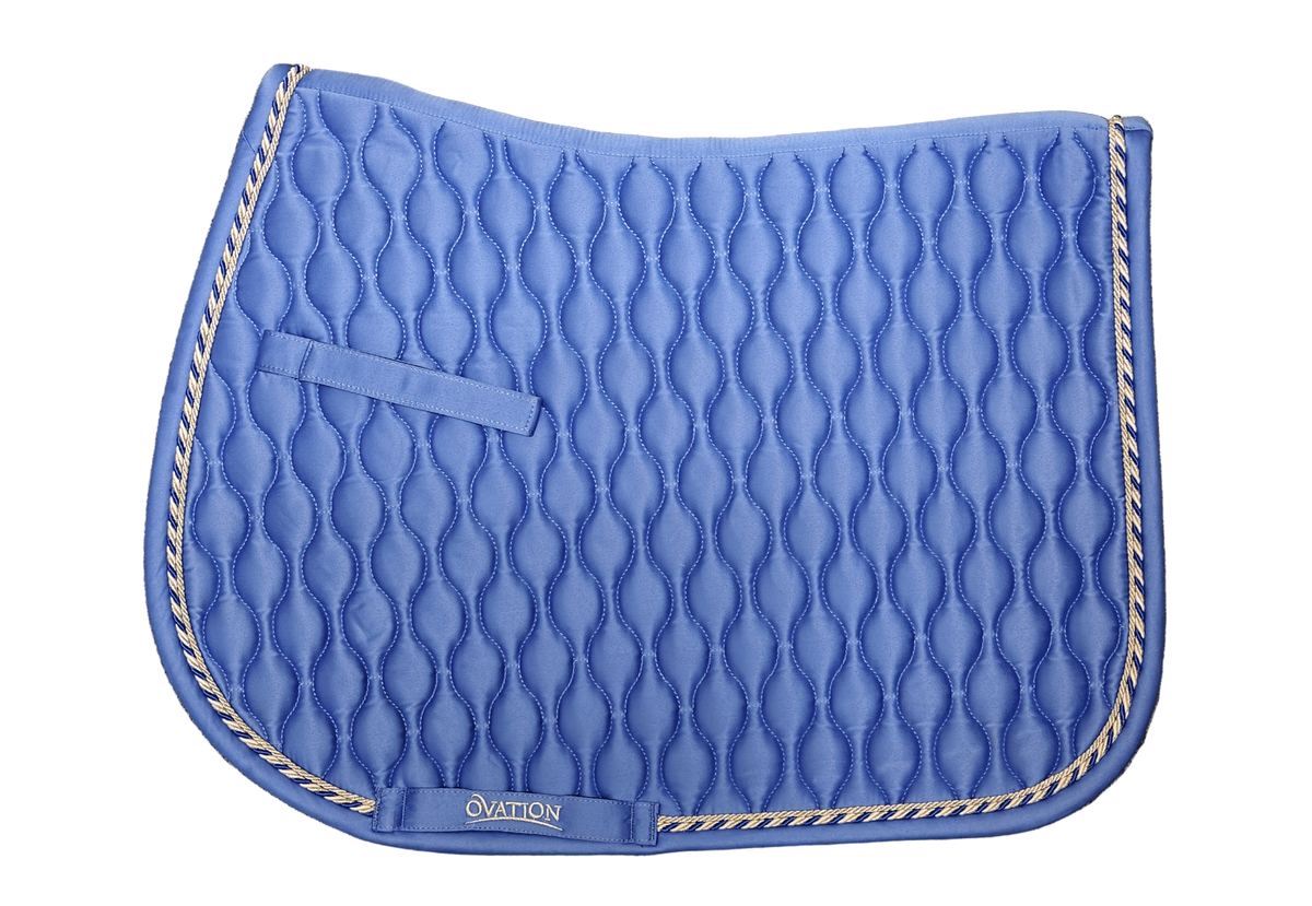 Quilted Satin All-Purpose Saddle Pad - Royal