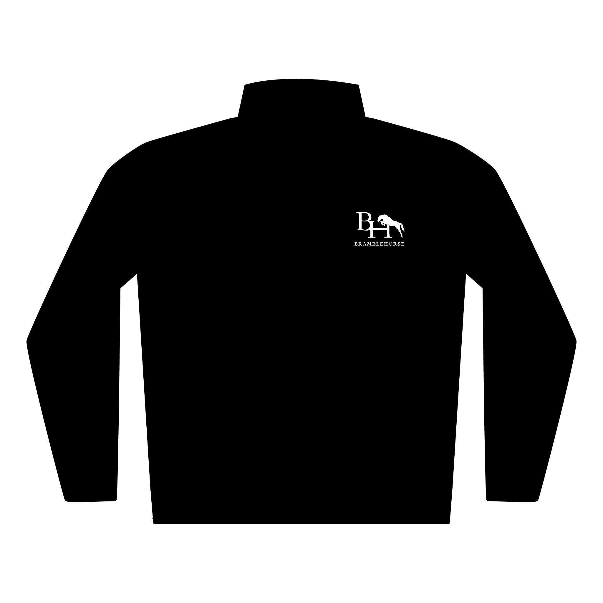 Quilted Full-Zip Jacket — Embroidered Horse & Rider Custom Logo
