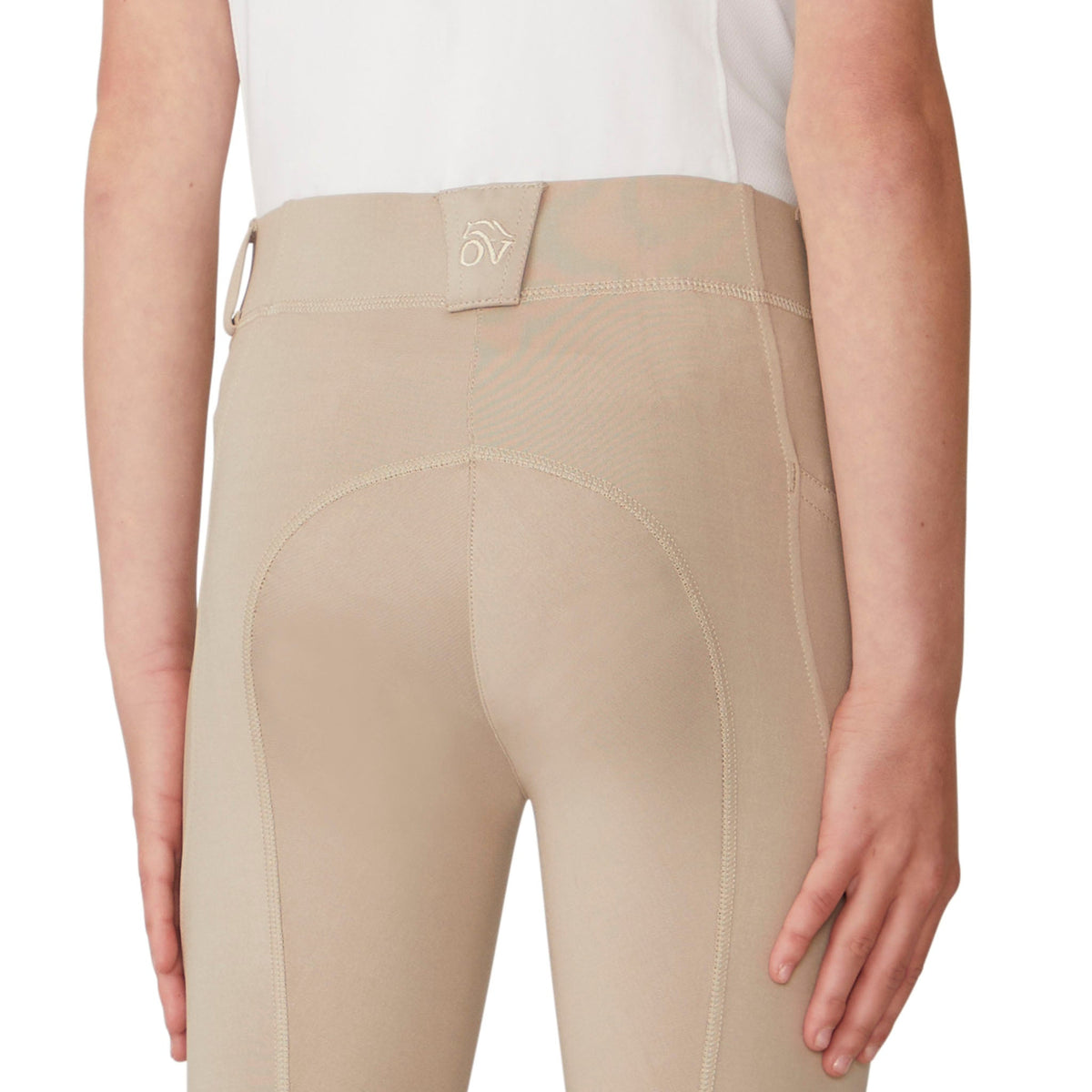Kids' Aerowick Pull On Silicone Knee Patch Breech - Neutral Beige
