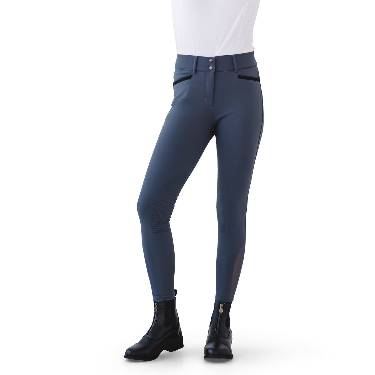 Women's Dynamic Knee Patch Breech - Charcoal