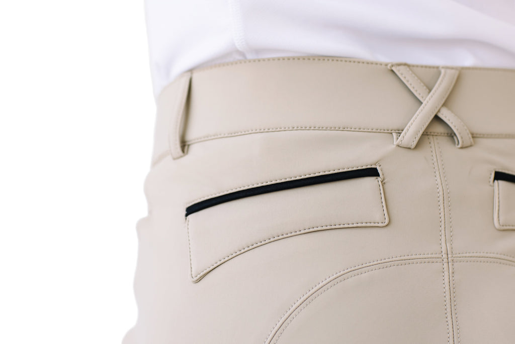 Women's Dynamic Knee Patch Breech - Show Tan