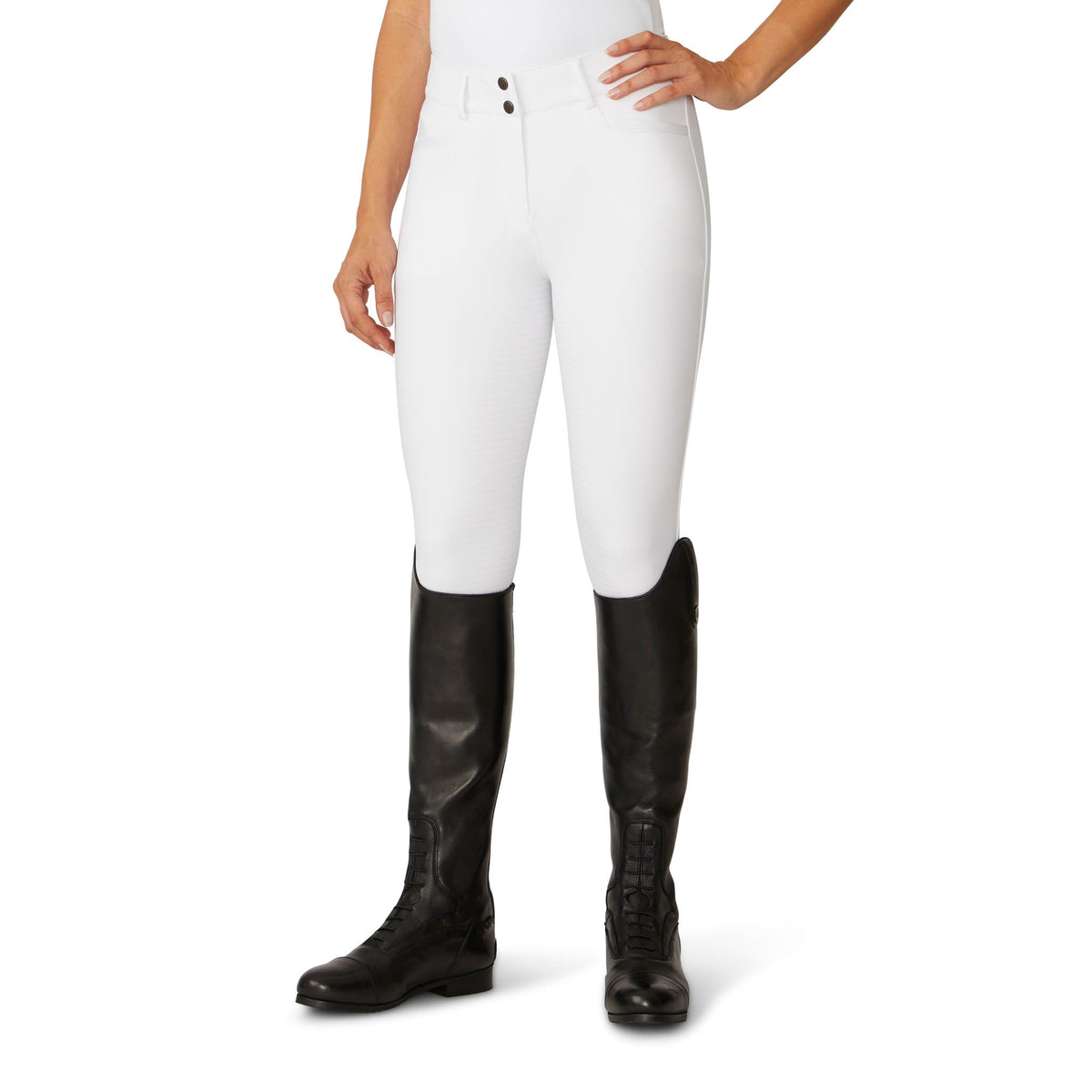 Women's Dynamic Silicone Full Seat Breech - White