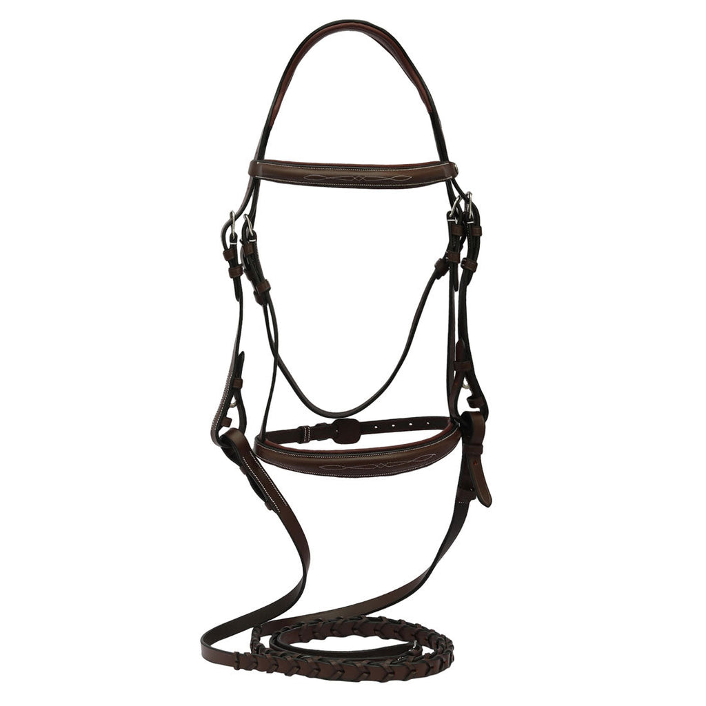 Henri de Rivel Pro Mono-Crown Padded Wide Noseband Bridle