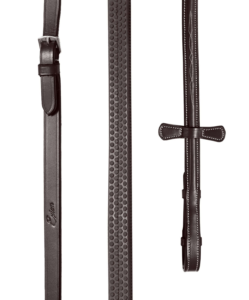ExionPro Rubber Reins with Fancy Stitching