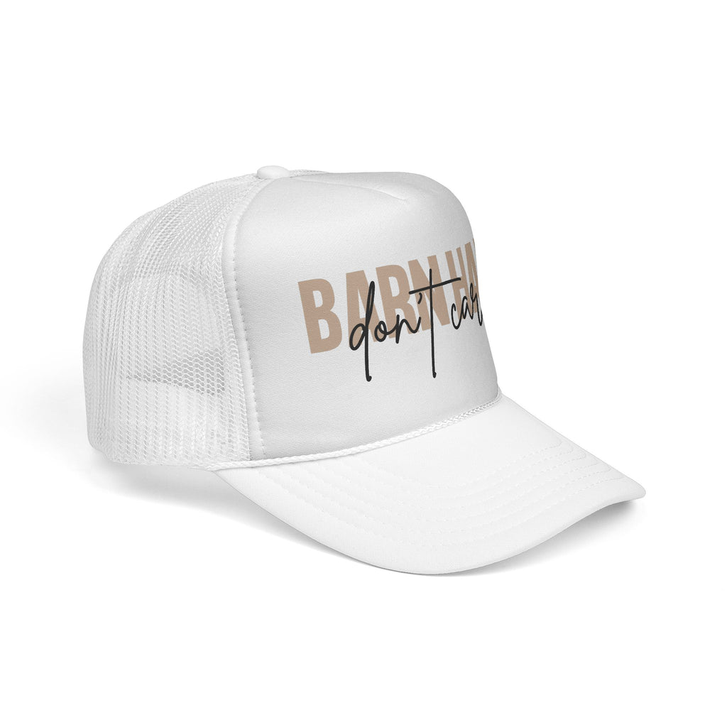 Trucker Cap — "Bad Hair Don't Care" Retro Mesh Hat