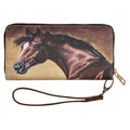 AWST Int'l "Lila" Bay Horse Head Clutch Wallet