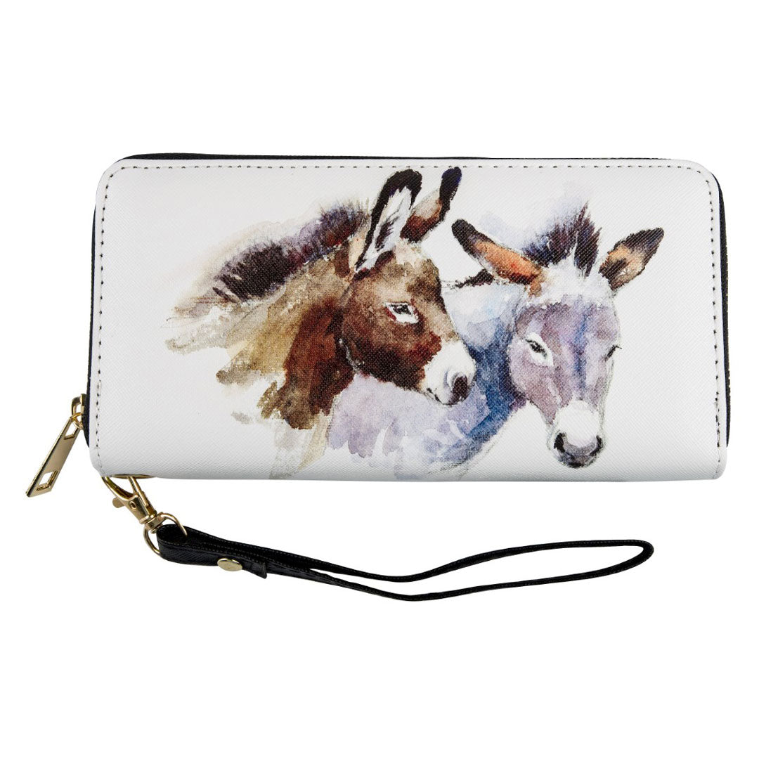 AWST Int'l Pair of Donkeys Clutch Wallet