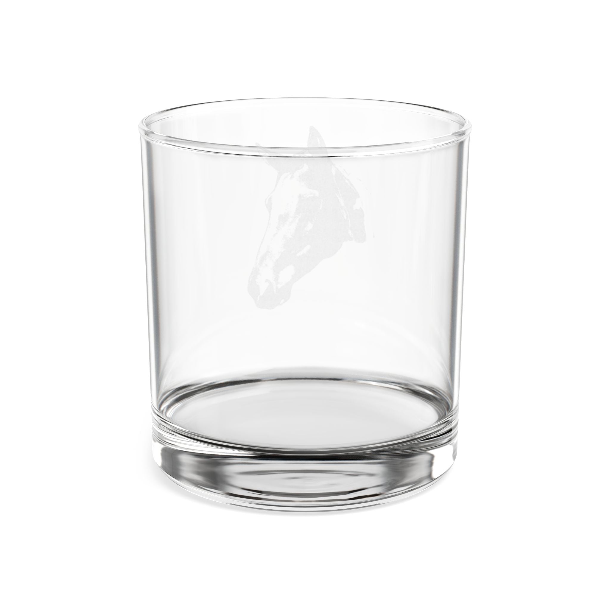 Engraved Pinto Whiskey Glass — 10.5 oz Rocks Glass