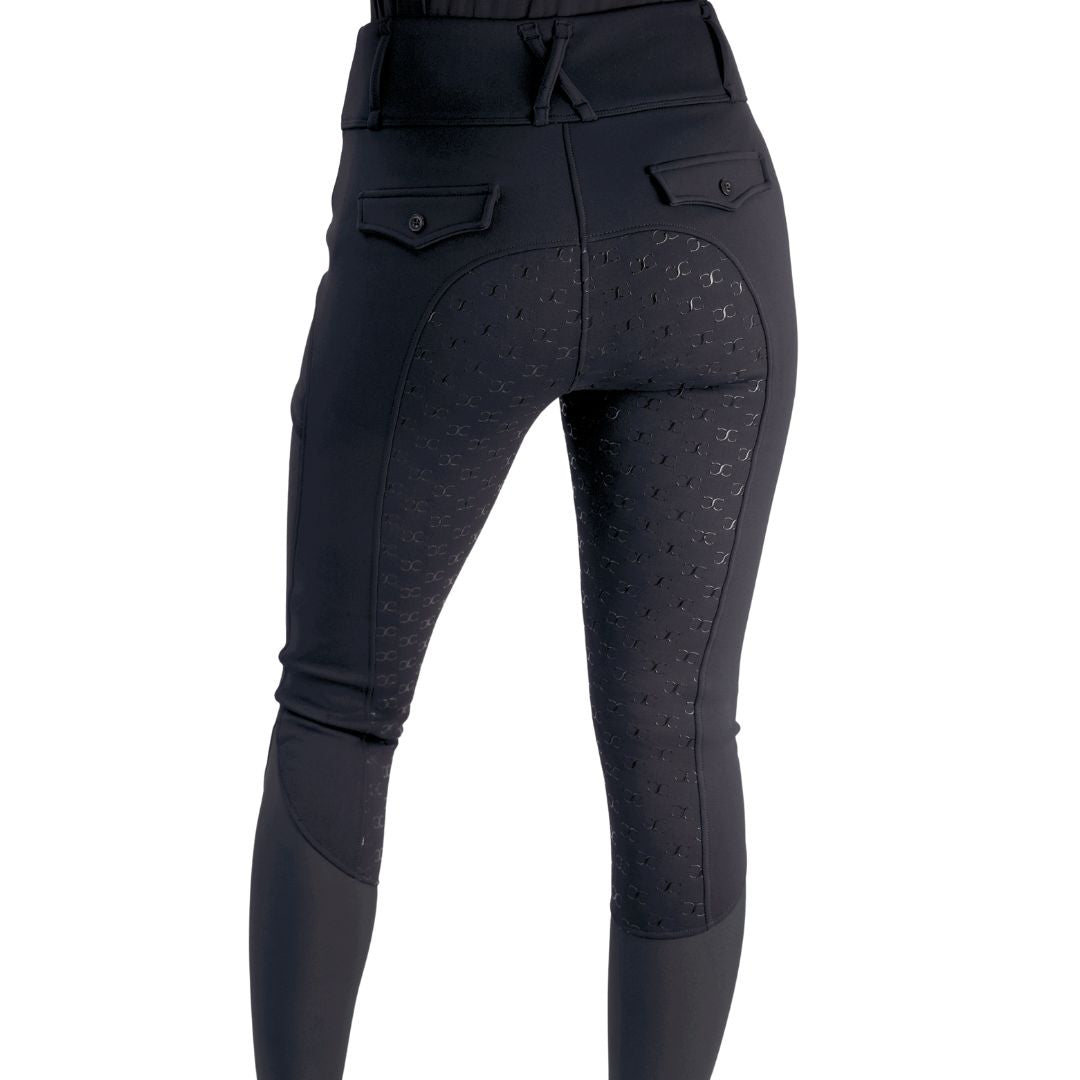 Ultra Warm Arctic Winter Tights in Black with Free Belt