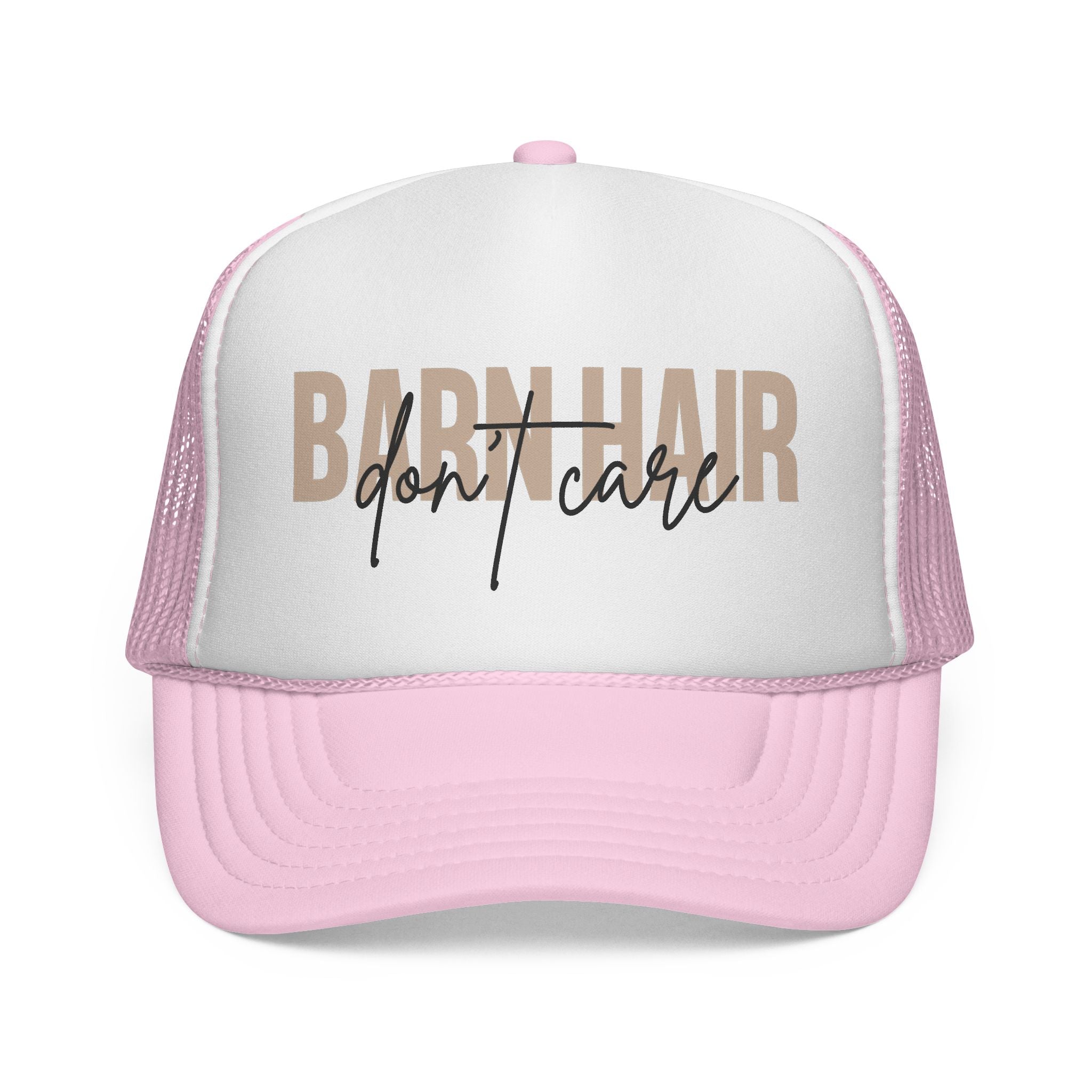 Trucker Cap — "Bad Hair Don't Care" Retro Mesh Hat