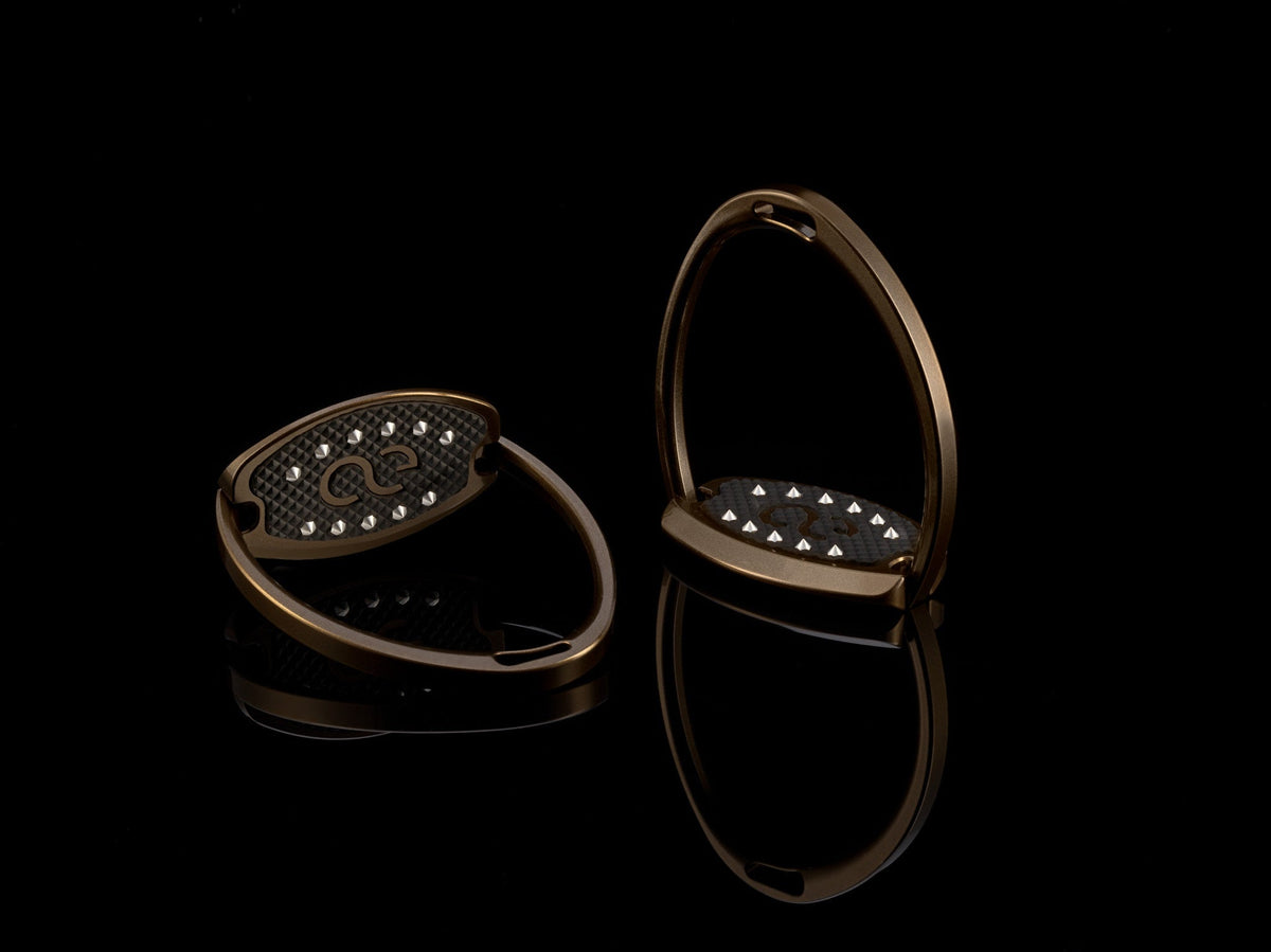 American Equus "Elite" English Stirrups Bronze Chrome