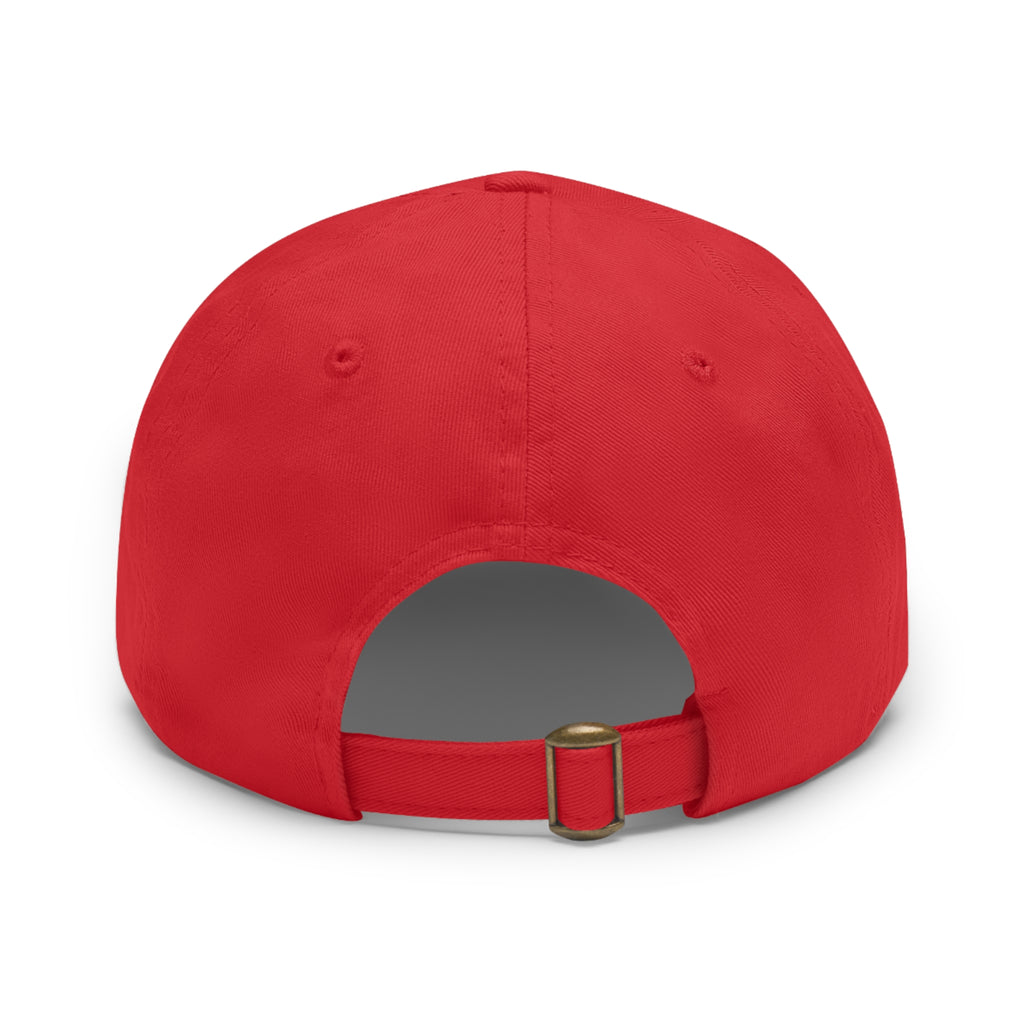 Red Mares Build Character Hat with Leather Patch (Round)