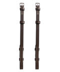 ExionPro Bridle Cheek Pieces With Hook Fastening - White Stitching
