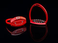 American Equus "Elite" English Stirrups Illusion Red