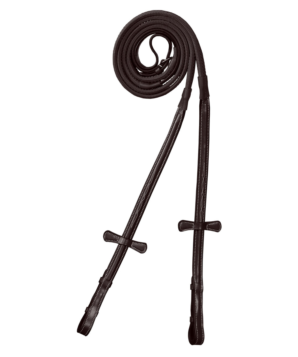ExionPro Rubber Reins with Fancy Stitching