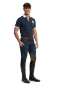 MEN'S NEW Equestrian Jean - Knee Patch with Cell Phone Pocket - Vintage Wash