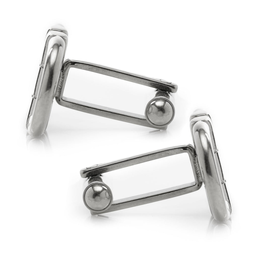 Stainless Steel Horse Bit Cufflinks