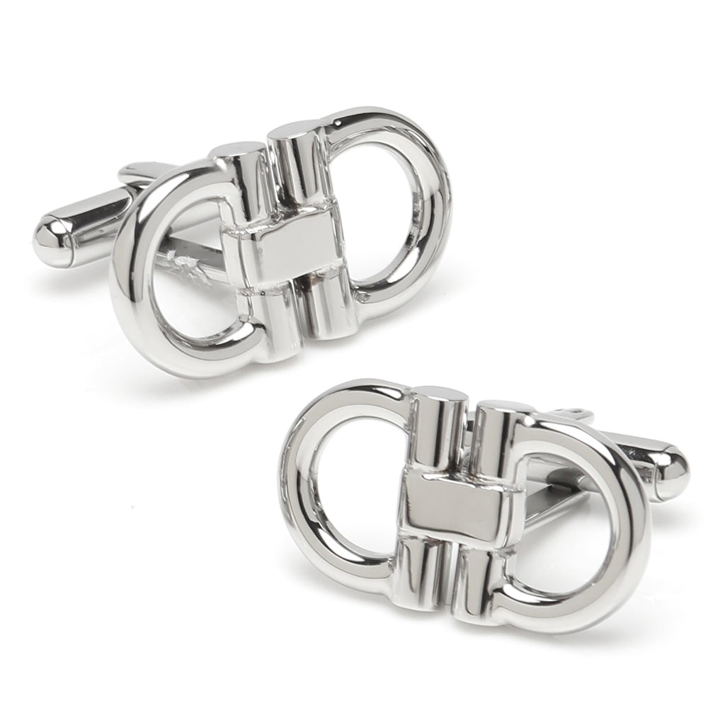 Stainless Steel Horse Bit Cufflinks