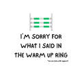 Die Cut Stickers - 3x3 - Warm Up Ring