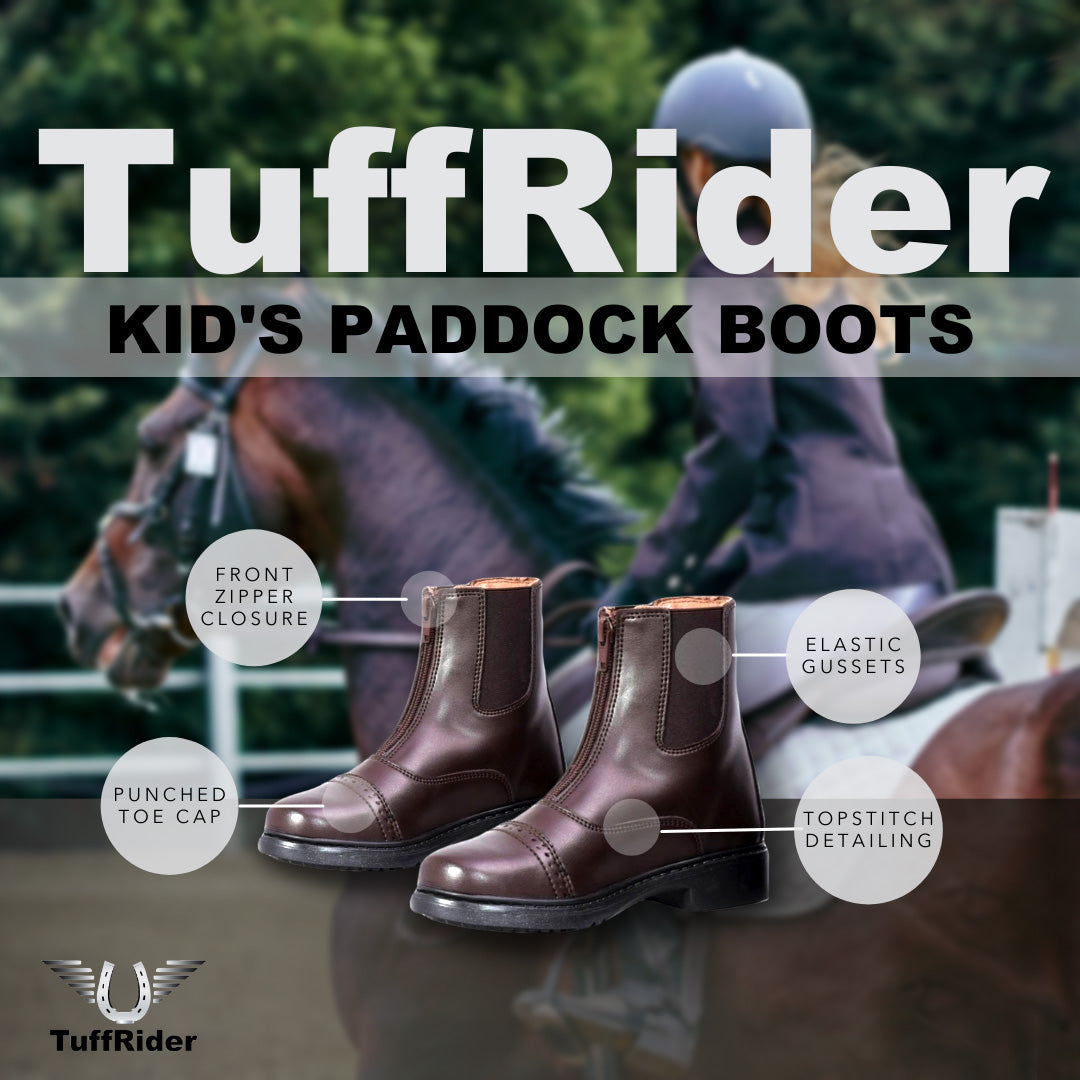 TuffRider Children's Starter Front Zip Paddock Boots