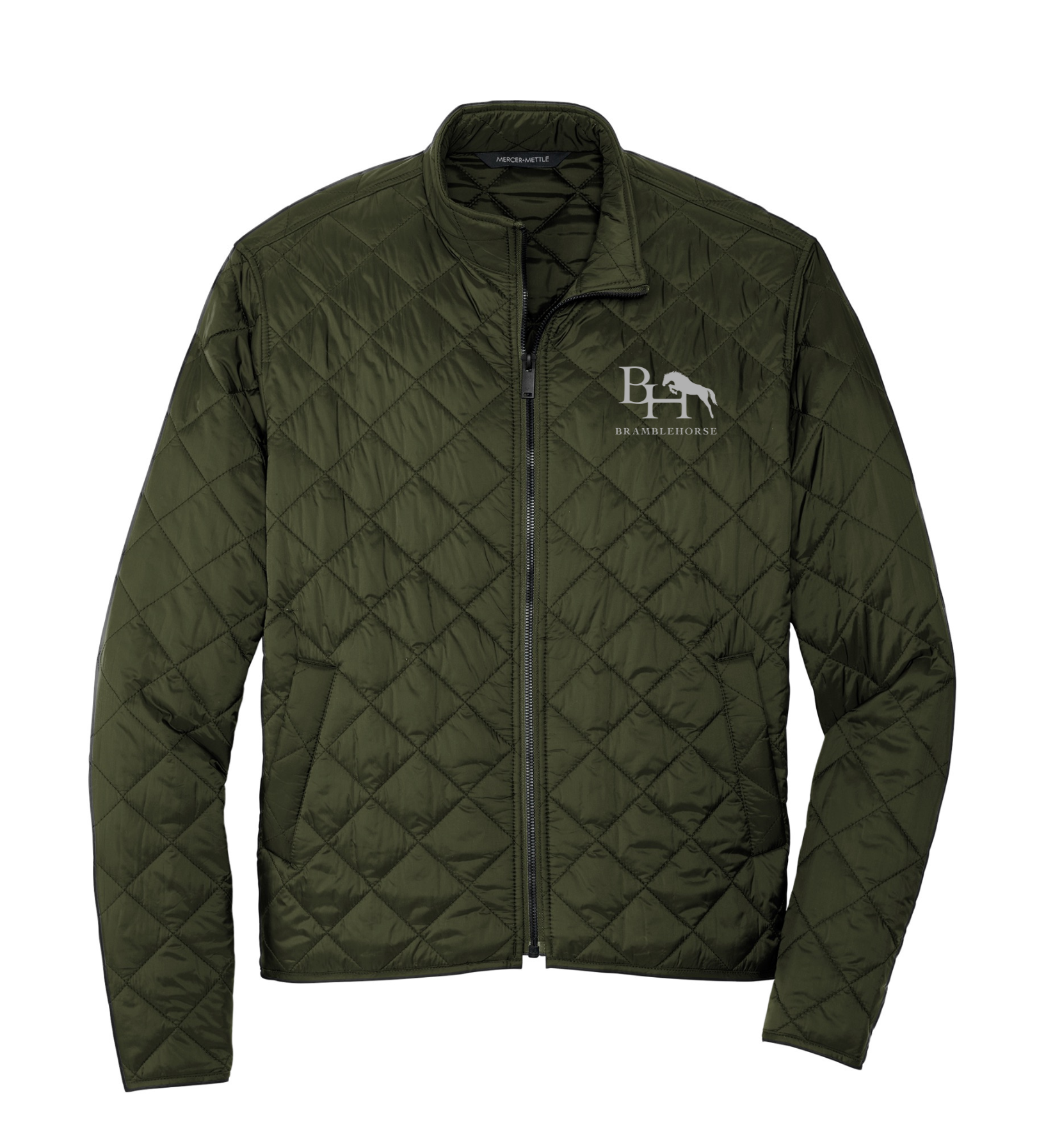 Quilted Full-Zip Riding Jacket — Water-Repellent